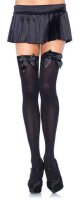 Leg Avenue - Opaque thigh Highs with Satin Bow Accent One...