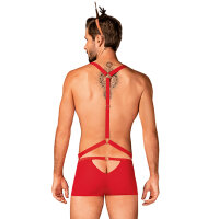 Obsessive Mr Reindy Harness, Shorts, Headband With Horns S/M