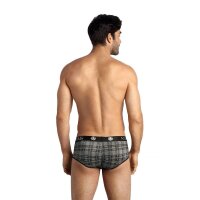 ANAIS Men Balance shorts with checks in black, white and...