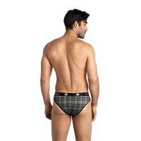 ANAIS Men Balance underpants with checks in black, white...