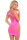 Back 2 Basixxx Hi Neck Dress Pink, OS